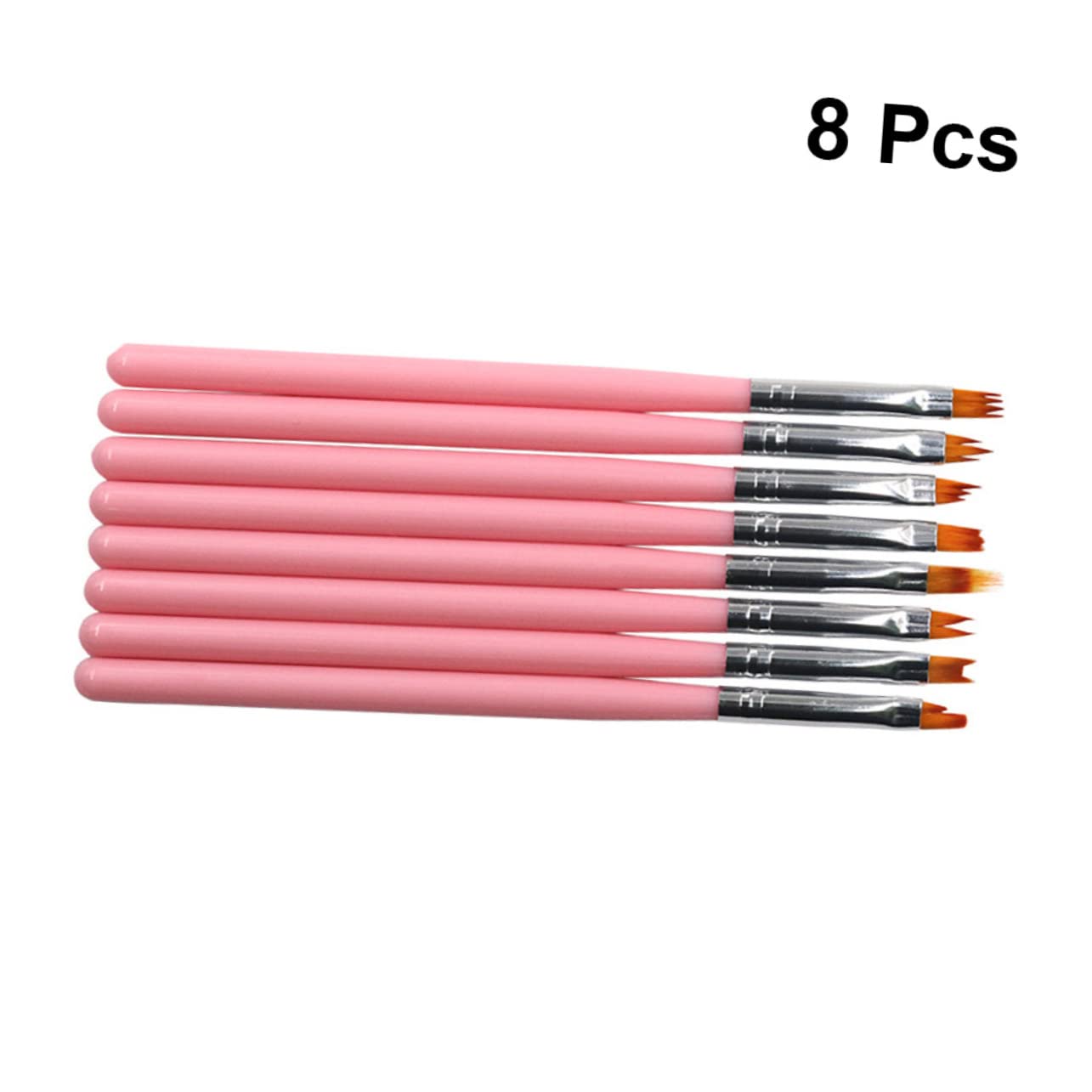 FRCOLOR 24pezzi Pennelli Per Manicure Con Manico Strumenti Professionali Per Nail Art Kit Completo Per Decorazione Unghie Per Casa e Salone