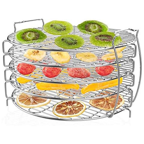 Dehydrator Stand, Ninja Dehydrator Rack, Zalava 304 Stainless Steel Accessories Compatible with Ninja Foodie Pressure Cooker and Air Fryer 6.5 and 8 Quart Cover