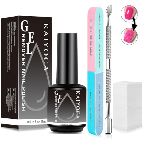 Quitaesmalte de uñas de gel de 7 vías, empujador de cutículas y toallitas para uñas, elimina fácil y rápidamente el Acrylic Powder en 3-5 minutos (juego de 1 pieza)