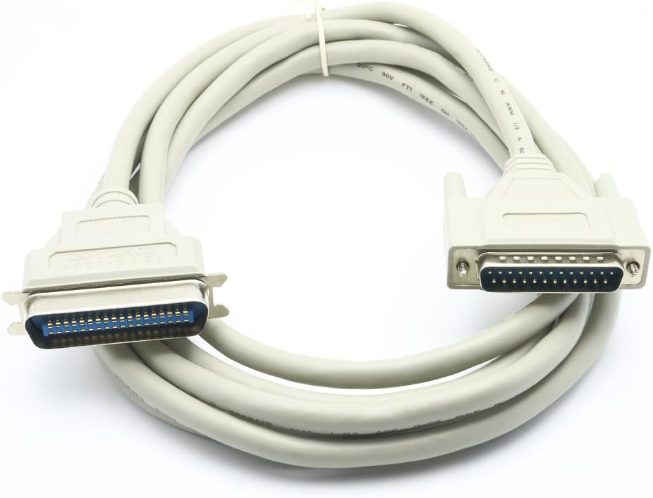 RiteAV 10ft Parallel Printer Cable IEEE1284 36 PIN Centronics CN36 DB25 Male