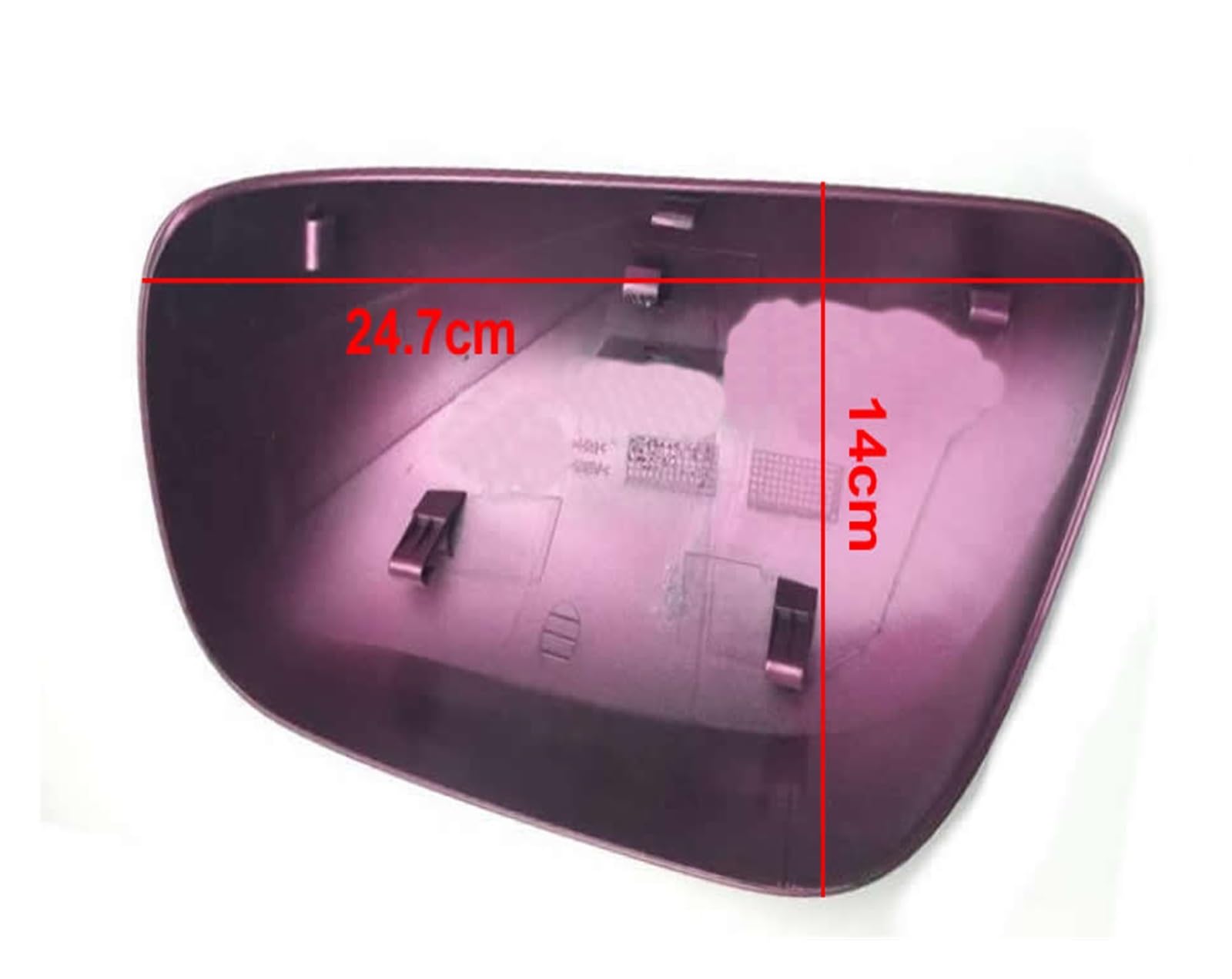 Carcasa Espejo retrovisor para Toyota para Yaris 2008 2009 2010 2011 2012 2013 Cubierta De Espejos Retrovisores De Coche Carcasa De Visión Trasera Tapa Espejo retrovisor(1pcs Ruby Red Right)