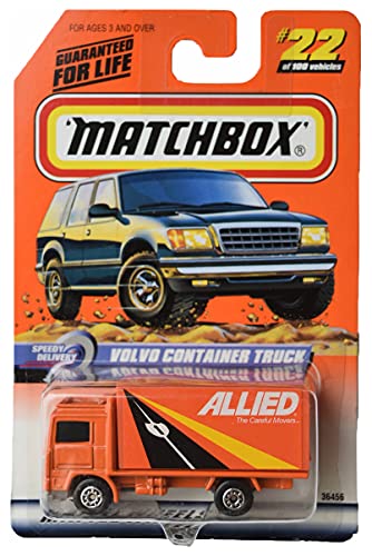 Matchbox Vol-Vo Container Truck, [Orange] Speedy Delivery #22