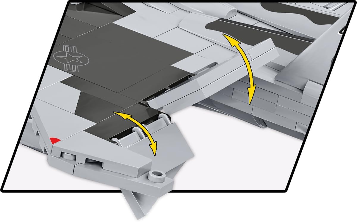 COBI Armed Forces Boeing F-15EX Eagle II Aircraft Building Set, 739 Pieces