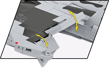 COBI Armed Forces Boeing F-15EX Eagle II Aircraft Building Set, 739 Pieces