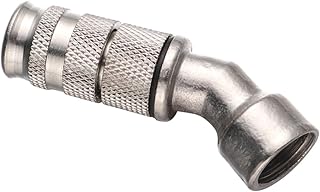 Cooling System Nozzle Cooling Brass Nozzles 1Pc Spray Nozzle 45 Degree Bending Stainless Steel Adjustable Cooling Spray Nozzle for Garden Vehicle Farm Garden Misting Nozzles