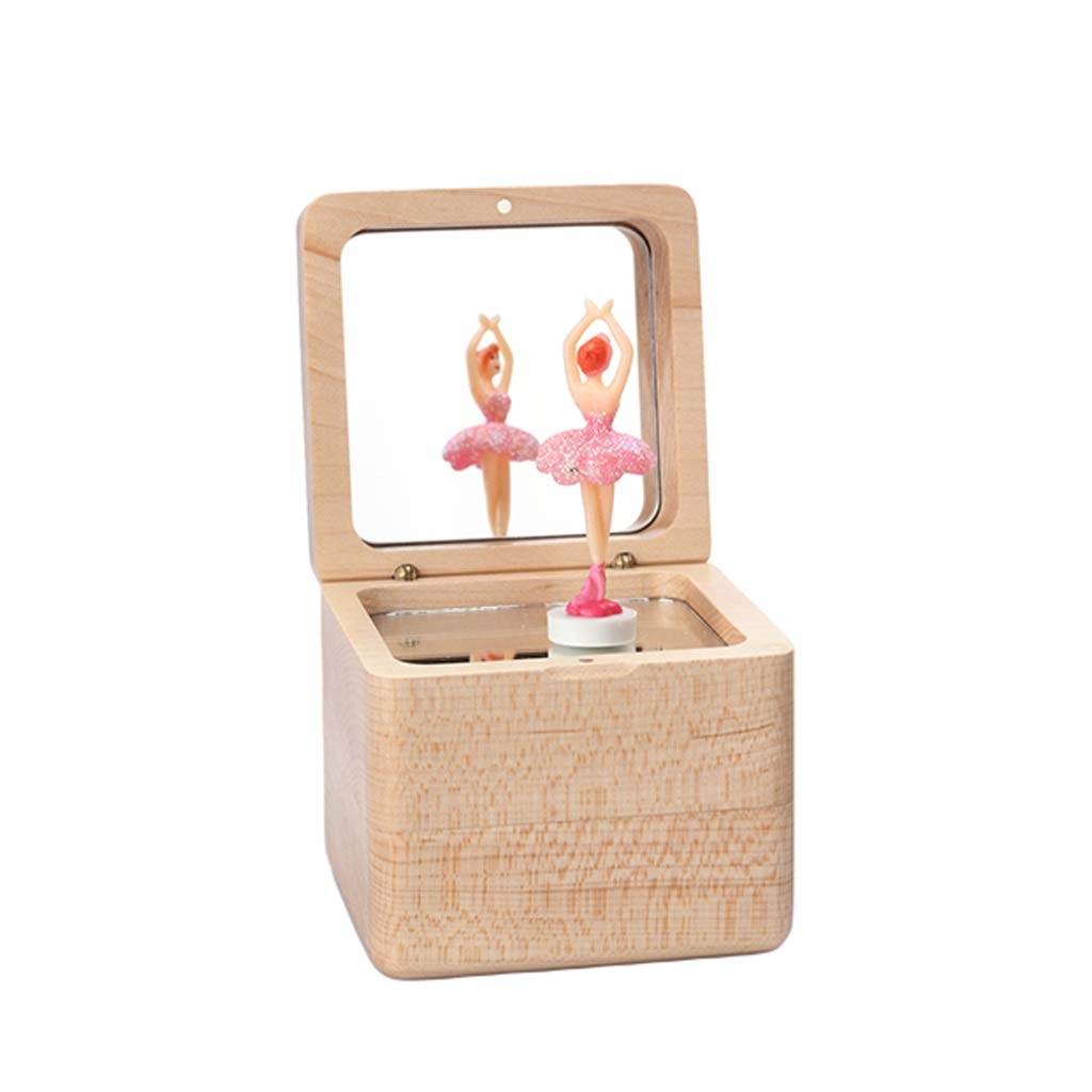 Caja de música de madera ZAW como regalo de cumpleaños ideal para niñas y princesas