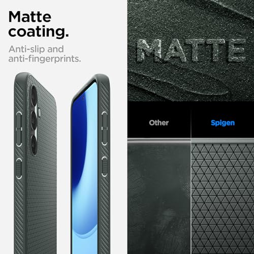 Image of Spigen Liquid Air | Samsung Galaxy S23 FE Case [Air Cushion Protection] [Flexible] Galaxy S23 FE Back Cover | TPU - Abyss Green