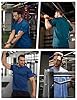 MAGCOMSEN Men's Gym T-Shirts Activewear Running Tops Lightweight Quick Dry Moisture Wicking T-Shirts Athletic Short Sleeve Tops Army Green, L #5