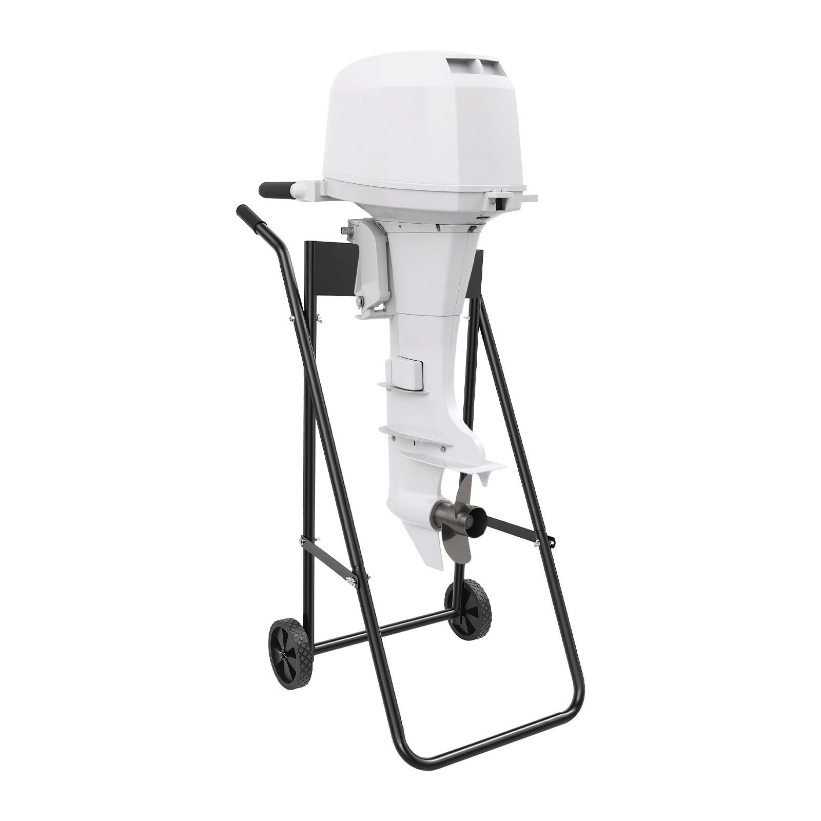 Außenborder Transportwagen,Trolley Aussenborder Ständer, Motorständer Bootsmotor Faltbar Bollerwagen für Transport bis 30PS/40Kg Außenborder
