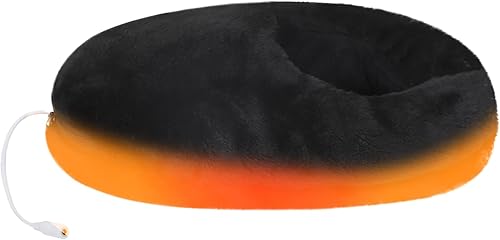 Miniatura 7 de Zapatillas de felpa acolchada gruesa con calefacción eléctrica, para hombre y mujer, almohadilla térmica recargable por USB, calentador de pies,