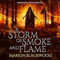 Diseño de la portada del título A Storm of Smoke and Flame