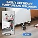 Furniture Lifter Tool Set – Save 80% Effort – Lifts up to 400 lbs – Heavy-Duty Steel Lever with 4 Plastic Base Pads, Ideal for Moving Sofas, Appliances, Furniture Jack Lifter Tool (25 in)