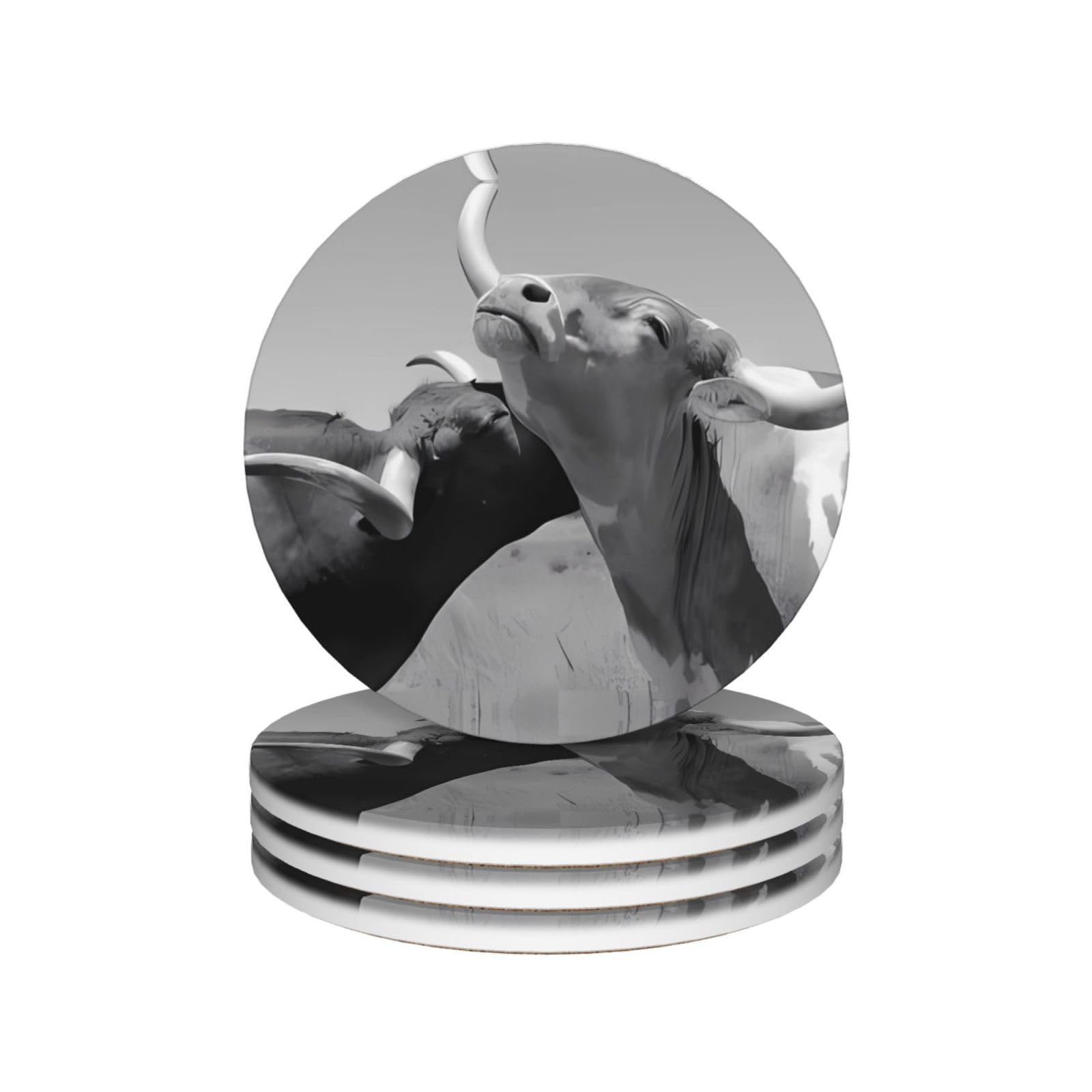 Dessous de verre céramique vache pour protéger vos tables des taches et rayures