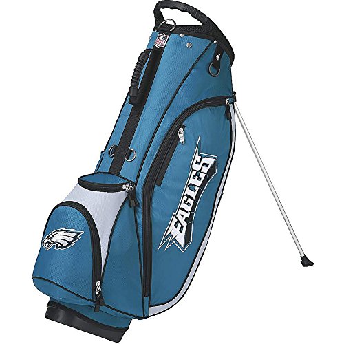 WILSON NFL Philadelphia Eagles Cart Golf Bag, Midnight Green/Grey, One Size