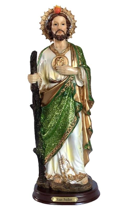 9' Saint St. Jude Thaddeus Glitter Statue Figurine...