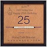 Morsecode: Der Morsecode besteht aus Punkten und Strichen. Jeder Charakter wird durch eine einzigartige Sequenz dargestellt. Morsecode-Schmuck macht die Wörter zu etwas Besonderem