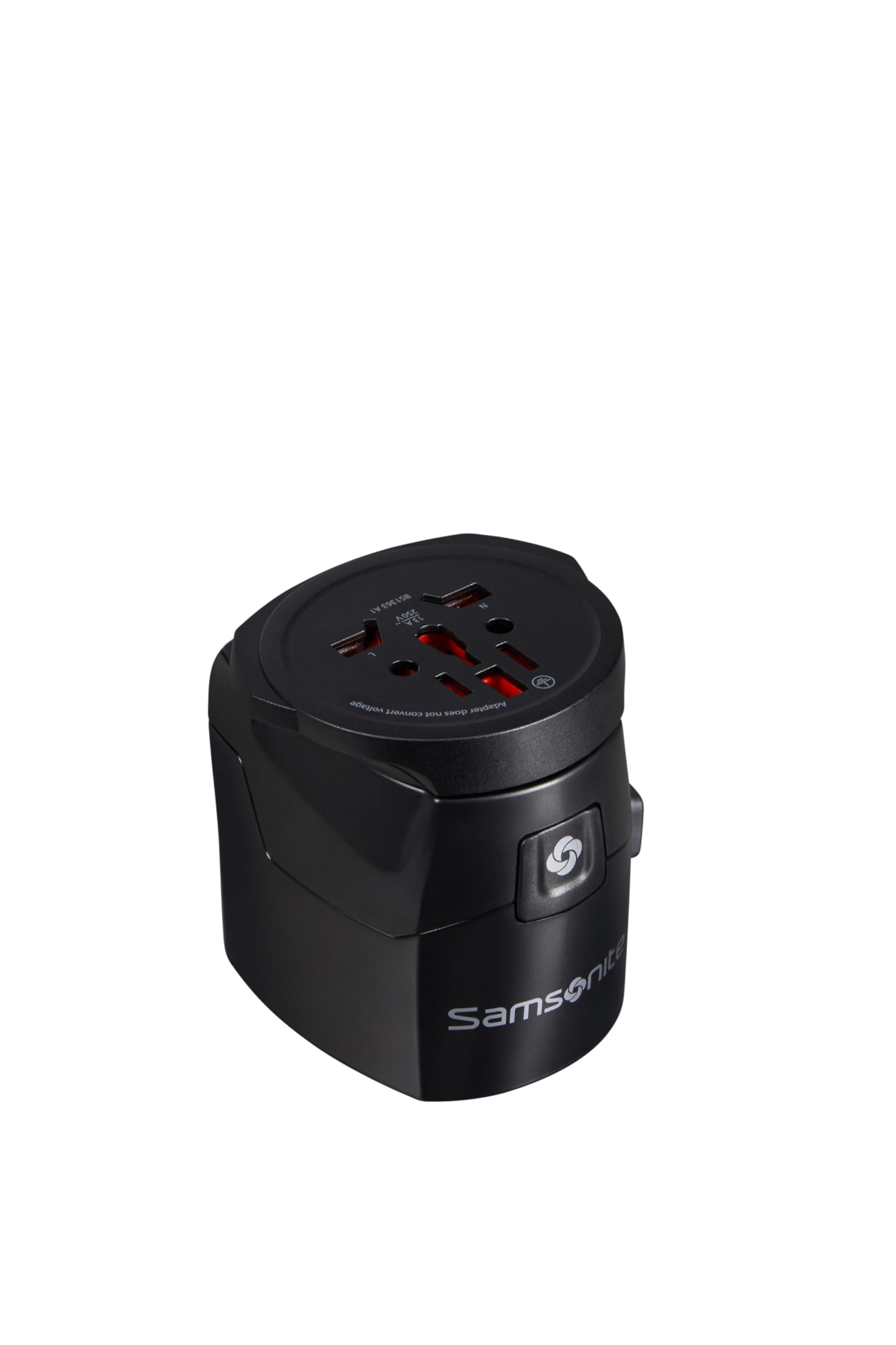 SAMSONITE AKCESORIA TRAVESY - World Adapter Pro 3 -p+USB, czarny (czarny)