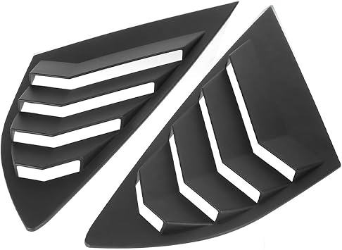 For Ford For Mondeo For Fusion 2013-2018 2019 2020 2021 1 Pair Car Rear Side Vent Window Scoop Louvers Shutter Cover FRTRGVUVXPMatter black
