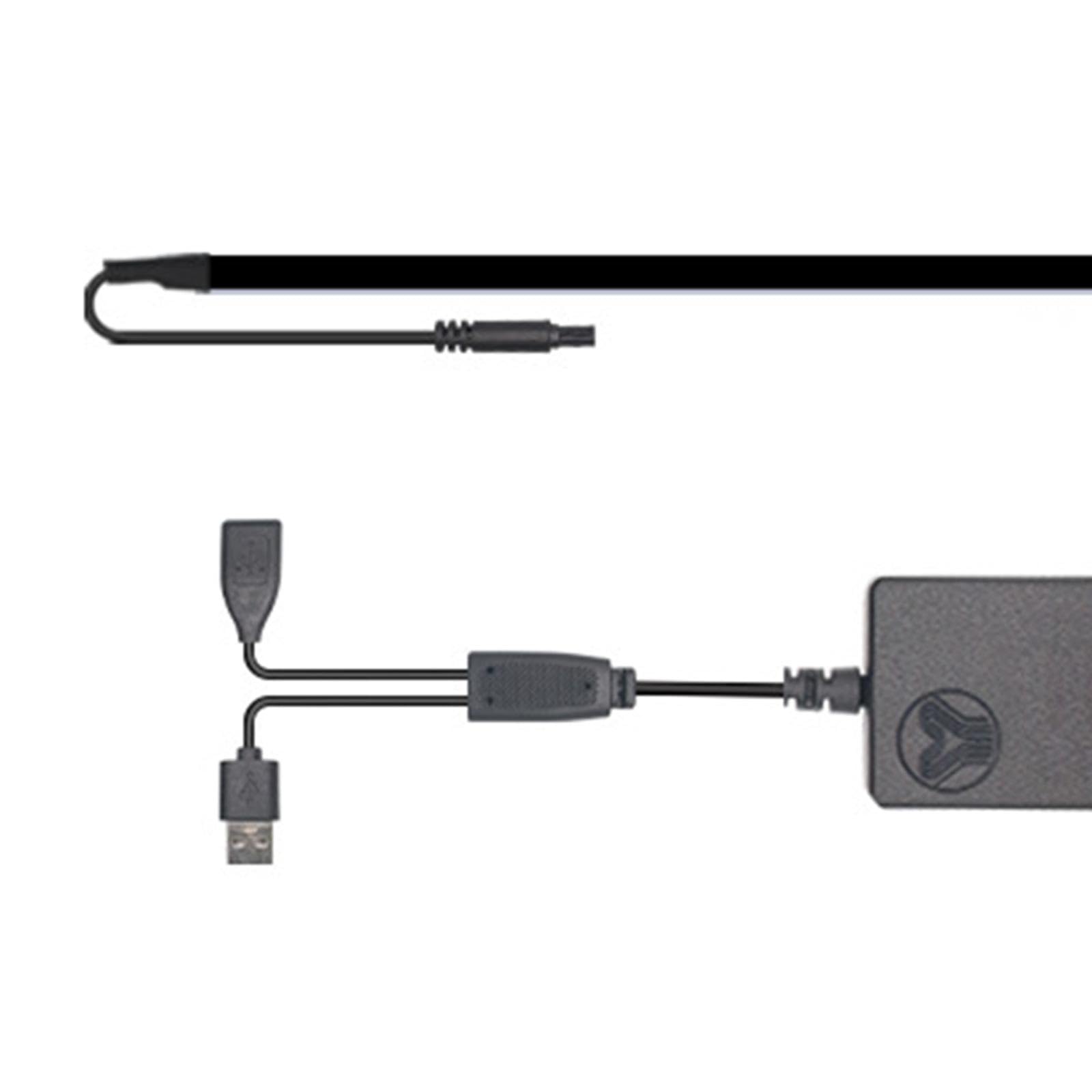 Tira Decorativa Lámpara Ambiente USB Control APP Material Pp con Modo Musical Y Adecuada para Conducción Personalización, con 1 tira de luz