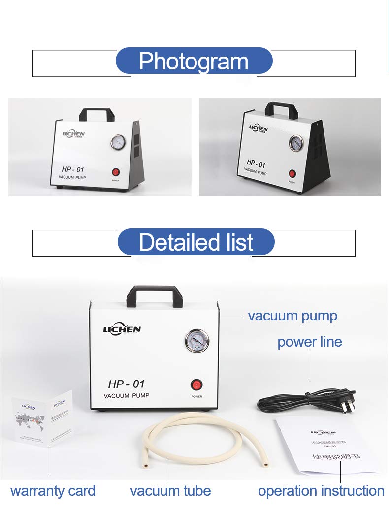 Portable Oil-Free Diaphragm Vacuum Pump Small Pumping Experiment Industrial Silent Positive and Negative Pressure Dual-Purpose Pump