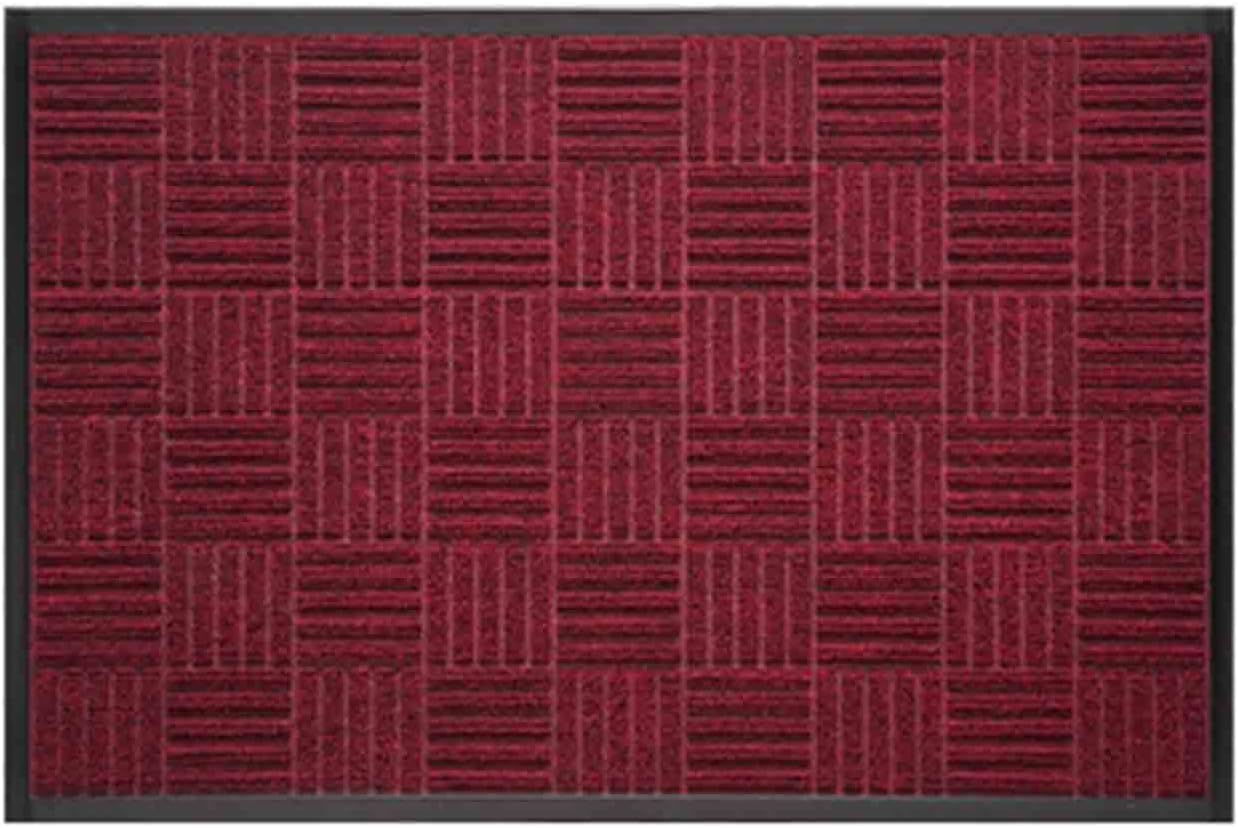 JUSHZ Bath Mat Bath Mats for Bathroom Mat Washable Super Absorbent Rug Rubber Entrance Floor Mat Rub Soil Non Slip Strong and Wear-Resistant (red,80x120cm)