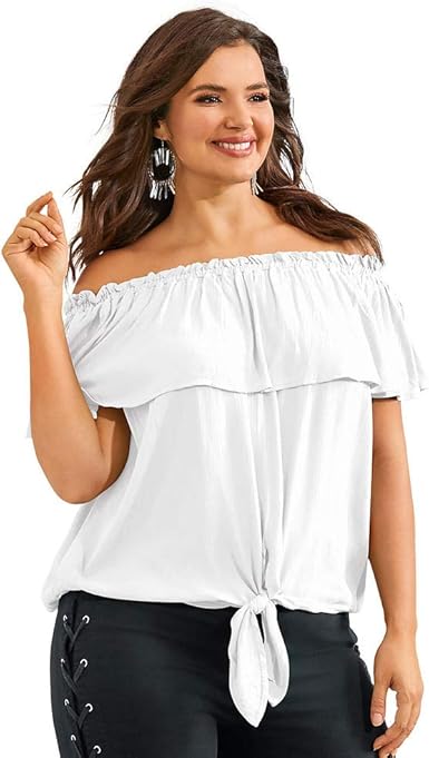 white off the shoulder top amazon