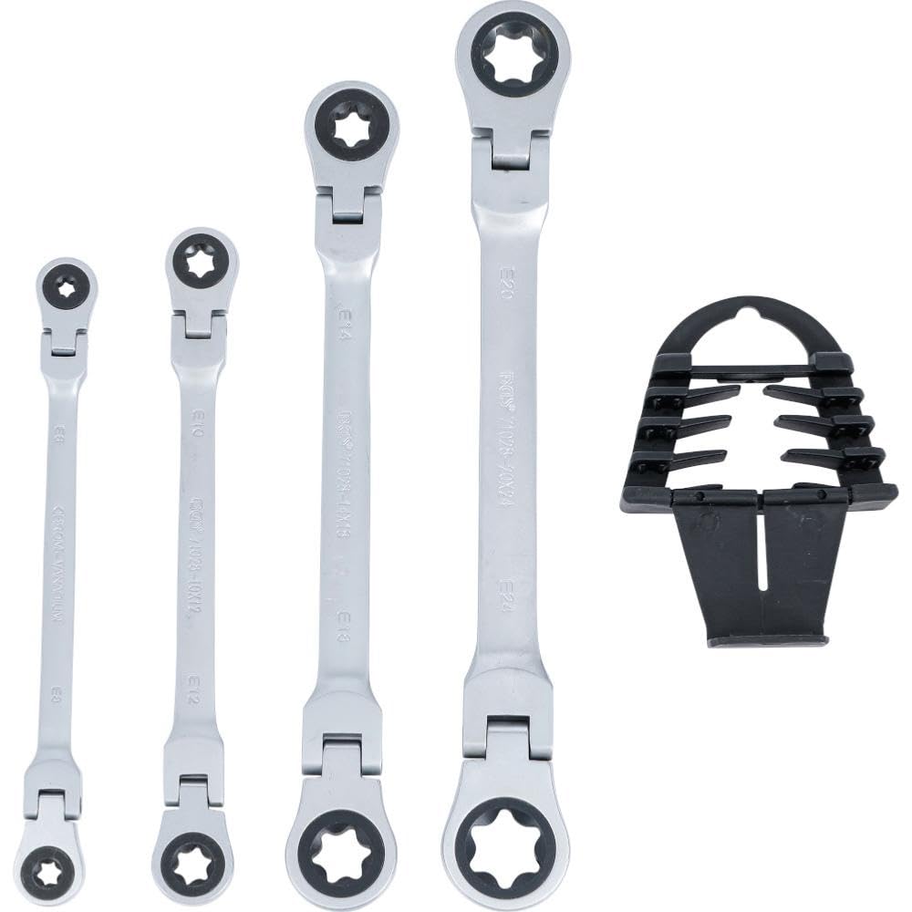JEU DE CLÉS TORX OEIL CLIQUET E6/E8/E10/E12/E14/E18/E20/E24