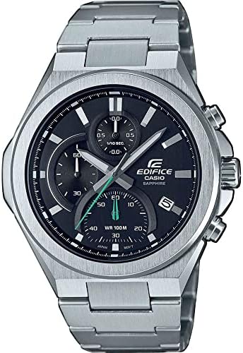 Casio Men's Chronograph Quarz Watch with Stainless Steel Strap EFB-700D-1AVUEF