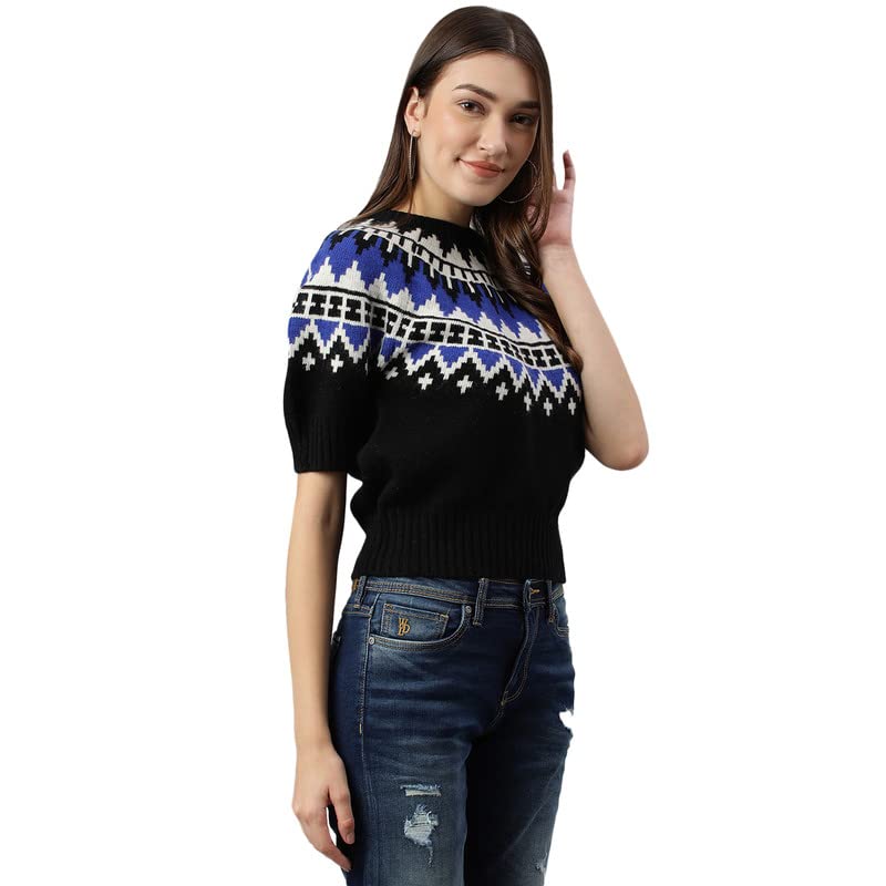 Image of Woods Women Wool Round Neck Sweaters