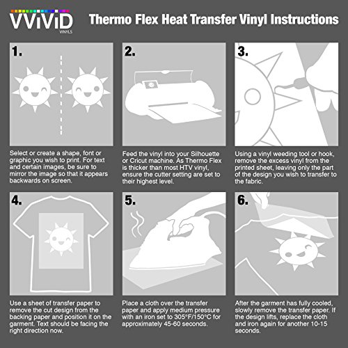 Vvivid Orange Heavy-Duty Iron-On Heat Transfer Vinyl Film 12 Inches X 3 Feet (36 Inches) #TOP3