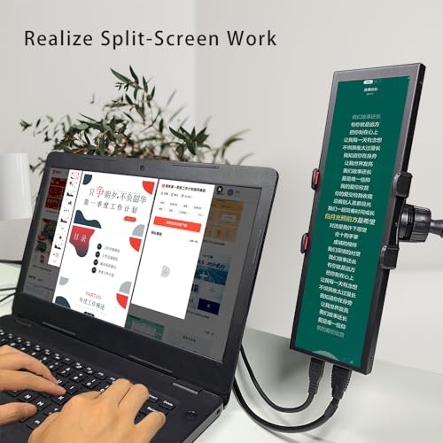Image of Portable Bar Sub Monitor 7.9 inch Touchscreen LCD IPS 400x1280 mini HDMI USB Long Strip Screen CPU GPU Case Aida64 External Display