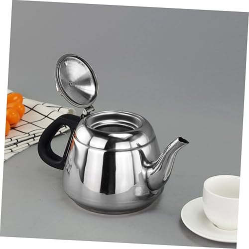 Miniatura 3 de Homoyoyo Hervidor de acero inoxidable de filtración de aceite Olla de aceite Contenedor de aceite de cocina Olla de té de acero inoxidable Filtrado