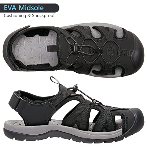 Image of CAMELSPORTS Men's Hiking Sandals Closed Toe Outdoor Beach Sandal Waterproof Sport Fisherman Sandals Water Shoes