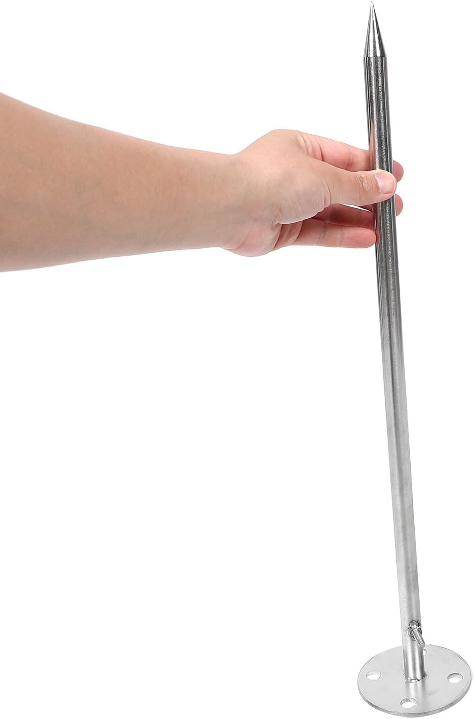 Stainless Steel Surge Protection Rod 0.5m Outdoor Roof Grounding Kit for Residential and Industrial Buildings