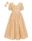 GRACE KARIN Girl Gold Sequin Dress Sweetheart Neck Fancy Party Dress Champagne 8-10Y