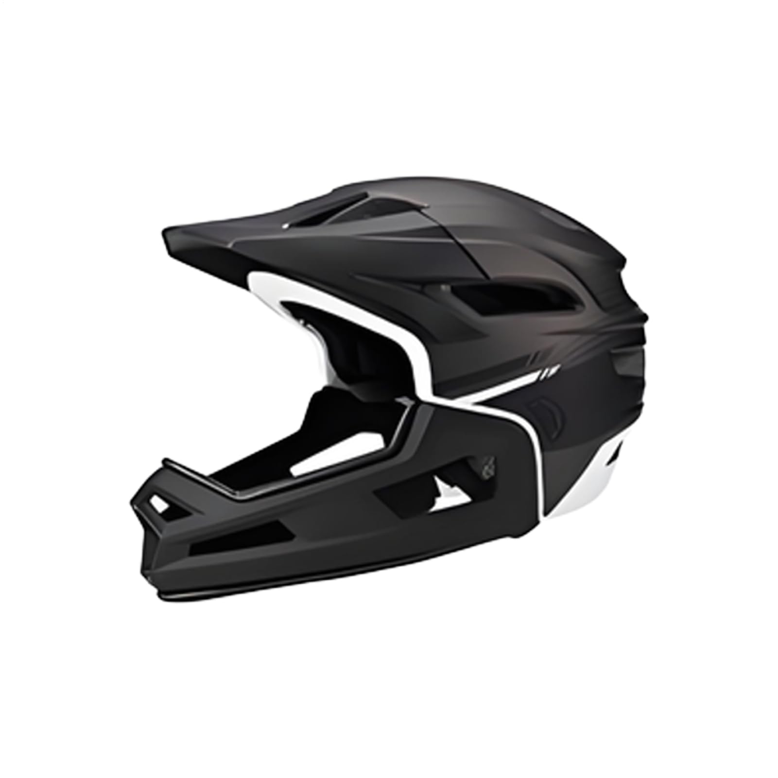 Casco De Bicicleta De Montaña Full Face,Casco De con Almohadilla Desmontable para La Barbilla | Equipo De Protección Cabeza Ajustable con Absorción De Impactos para Ciclistas Usuarios Principiantes Y