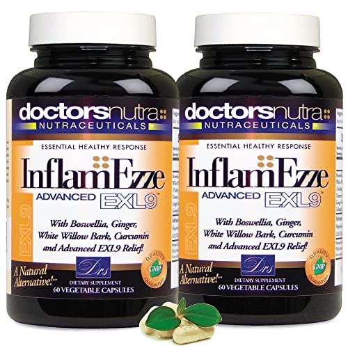 Doctors Nutra Nutraceuticals - InflamEzze Pack of 2 - Total 120 Count Capsules