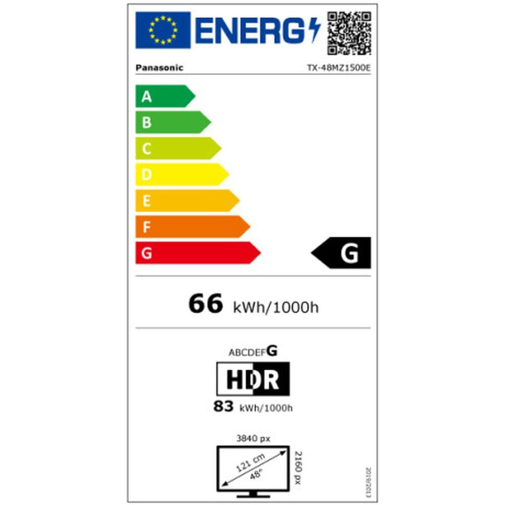 TV OLED Pro Panasonic TX 48MZ1500E 121 cm 4K UHD Smart TV 2023 Noir