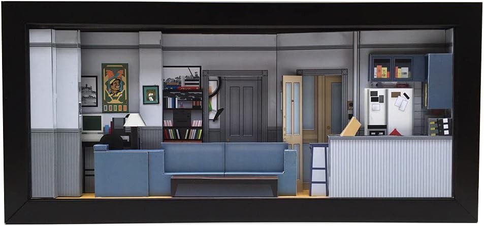 Seinfeld Apartment set shadowbox diorama - memorabilia picture art collector gift