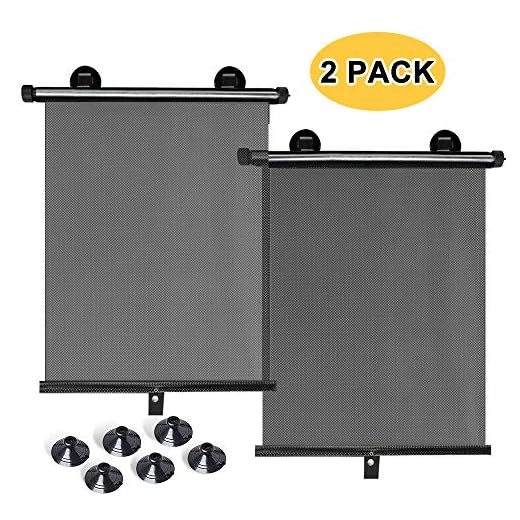 Maxesla Car Window Shade 2 Pack Car Sun Shade for Side Automotive Windows Shades Blocking UV Rays Sun Visor Protector, Good Care for Your Baby and Kids