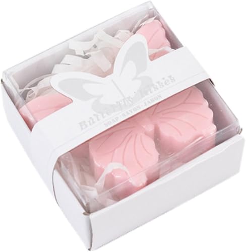 Miniatura 43 de Efavormart - Paquete de 4 24 unidades de jabón de rosas perfumadas color burdeos para fiestas preempaquetadas con cajas de regalo y cinta Borgoña