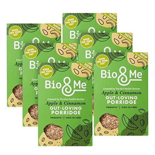 Bio&MeApple & Cinnamon Gut-Loving Prebiotic Porridge | Vegan, No Added Sugar | 6 x 400g