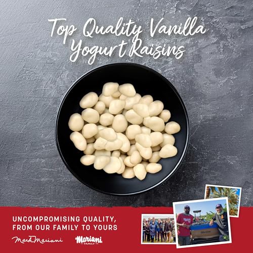 Image of Mariani Vanilla Yogurt Covered Raisins 7oz Resealable Bag - Sweet & Creamy Snack, Real California Raisins, Kosher Certified, On-the-Go Treat, Gluten-Free, Non-GMO