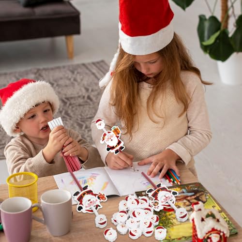 Set de 48 lápices con borradores y tarjetas navideñas miniatura 6