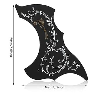 Lot de 2 pickguard autocollants pour guitare folk 104,1 cm (noir) - Les Beatles, Paul McCartney, John Lennon, RIngo Starr, George Harrison Lot de 2 pickguard autocollants pour guitare folk 104,1 cm (noir) – Image 5
