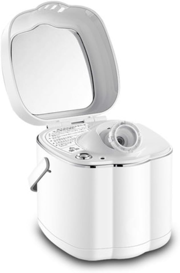 Home Facial Steamer Face Steaming Skincare Deep Cleanse SPA Nano Ionic Facial Steamer With Precise Temp Control Personal Sauna SPA Face Atomizer Humidifier Moisturizing Salon Skin Care Cleanse,White