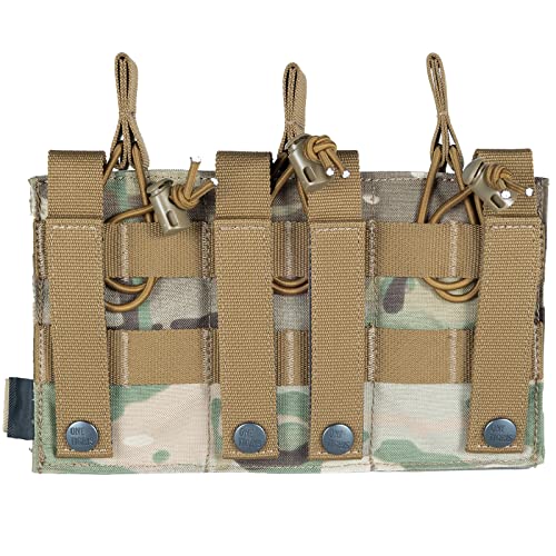 Onetigris Tactical Magazine Pouch Dd07 - Molle Triple Mag Pouches For Plate Carrier 5.56 7.62 Ar15 M4 M16 Ak47 Pmag G36 .223Rem Stanag Lancer L5 Fab Ultimag Hexmag Hx (Multicam) #TOP1