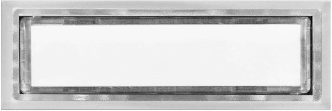 KNOBLOCH Kombitaster Silber, Glasklar, Weiß, Klingeltaster, Namensschild (Glasklar)