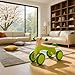 Hape Scoot Around Ride On Wood Bike | Award Winning Four Wheeled Wooden Push Balance Bike Toy for Toddlers with Rubberized Wheels, Bright Green