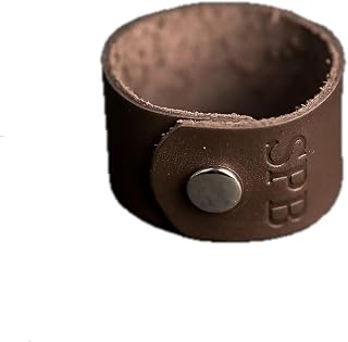 Personalized Leather Shawl Cuff, Premium Full-Grain Leather, Color & Hardware Finish, Size: 7.75” x 1.25”